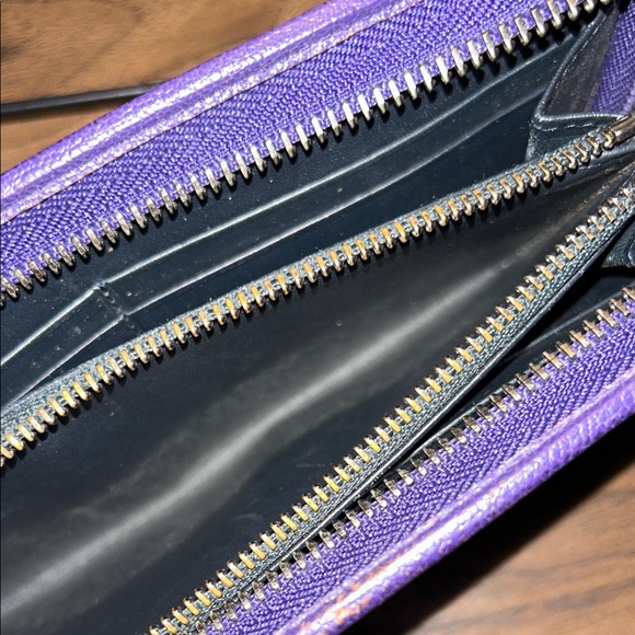 Loewe Purple Leather Long Wallet - Picture 7 of 10